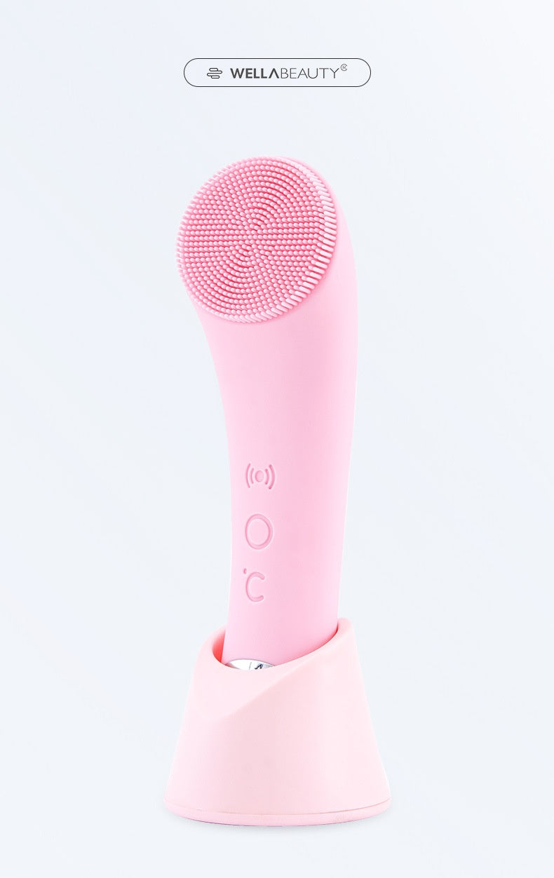 Warm Silicone Facial Brush for Spa-Like Daily Cleansing