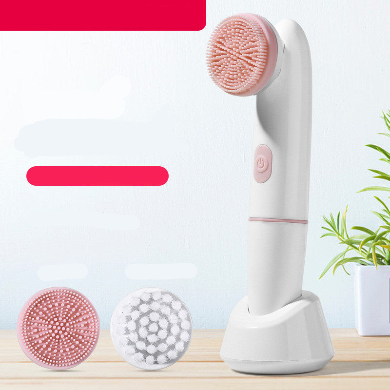 Soft Glow Electric Silicone Face Cleansing Brush