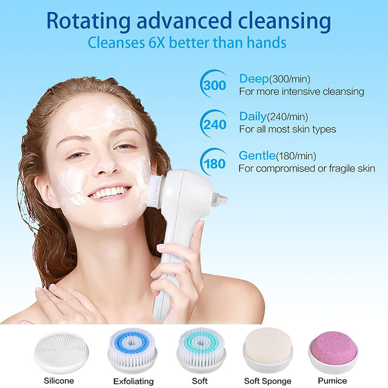 Multifunctional Face Cleansing Brush for Deep, Gentle Pore Care