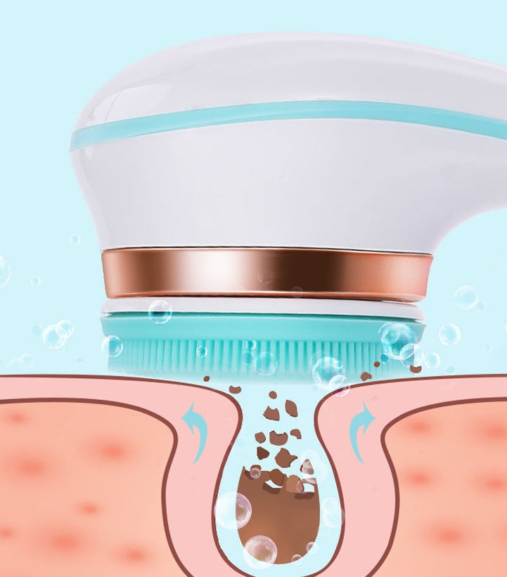 Electric Silicone Shower Brush for Daily Self-Care