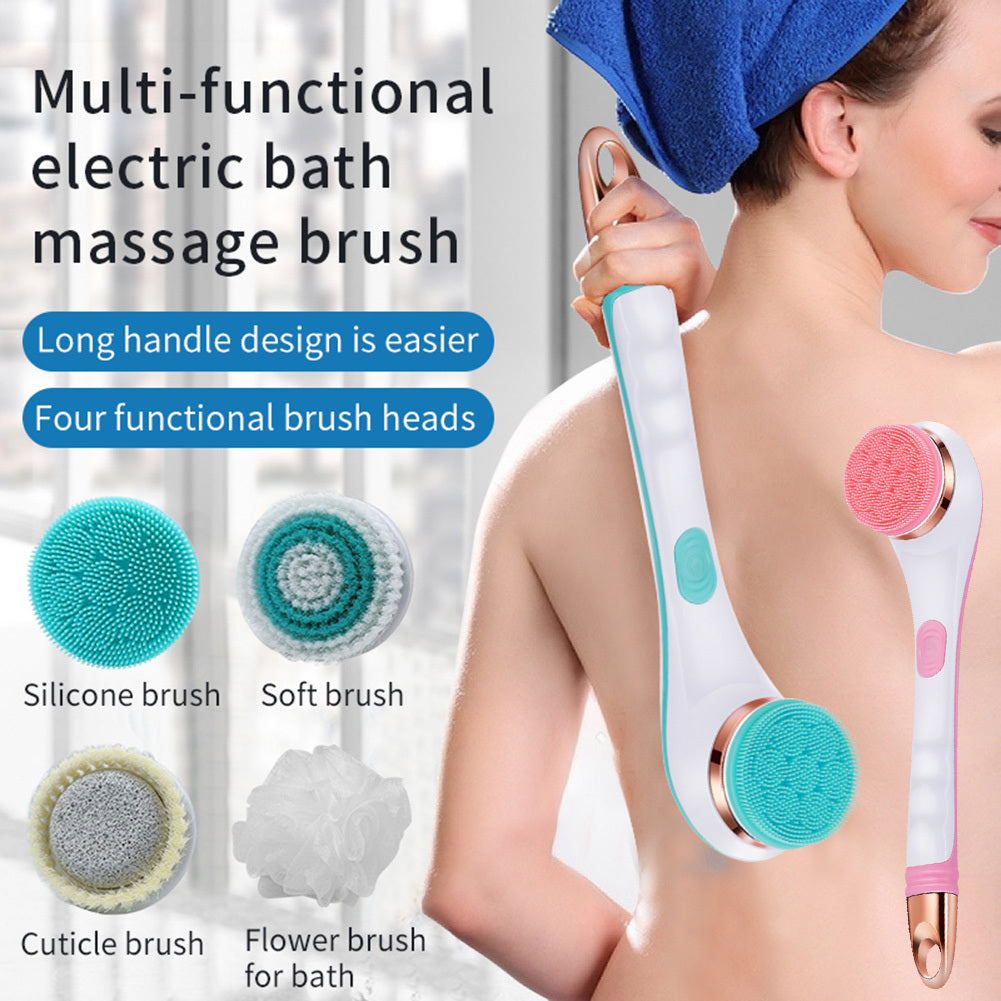 Electric Silicone Shower Brush for Daily Self-Care