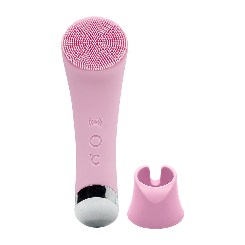 Warm Silicone Facial Brush for Spa-Like Daily Cleansing