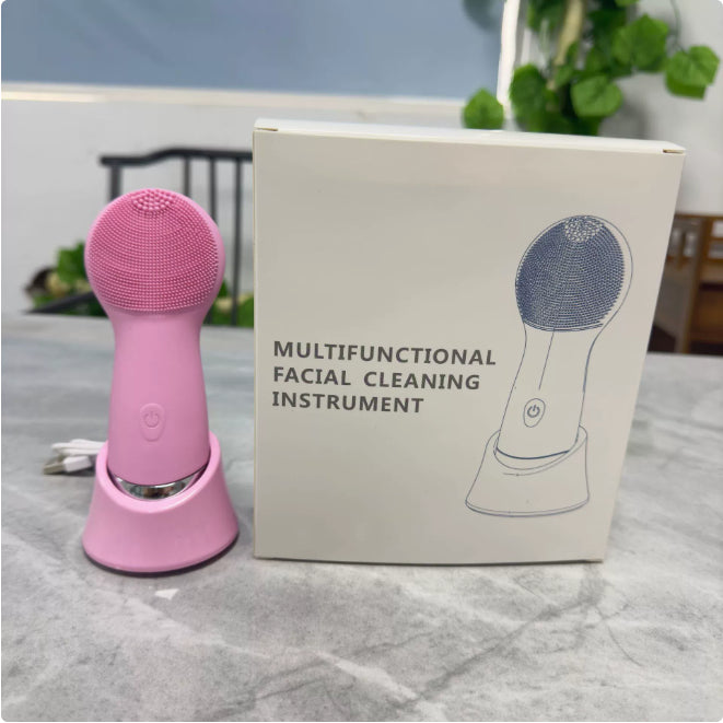 Warm Silicone Facial Brush for Spa-Like Daily Cleansing