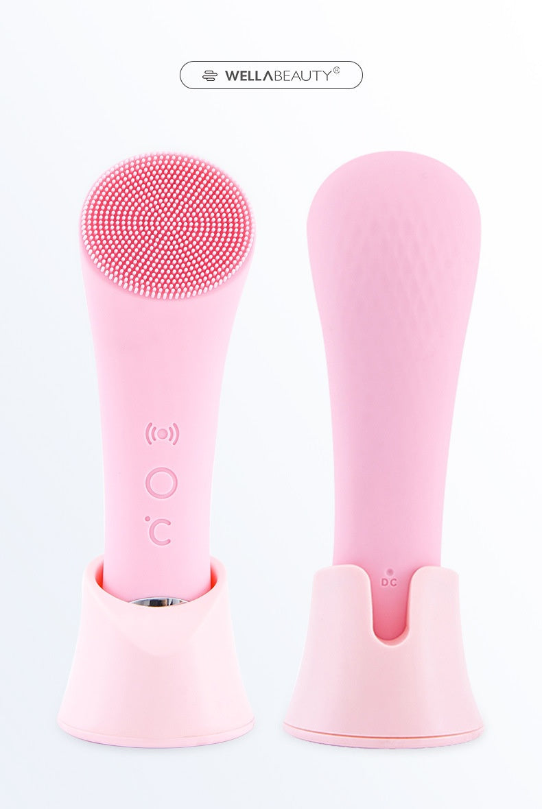 Warm Silicone Facial Brush for Spa-Like Daily Cleansing